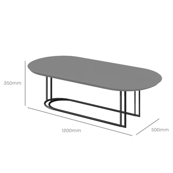 Mesa de Centro Pinifarina Maior Acabamento em Laca Pollo Decor - Image 3