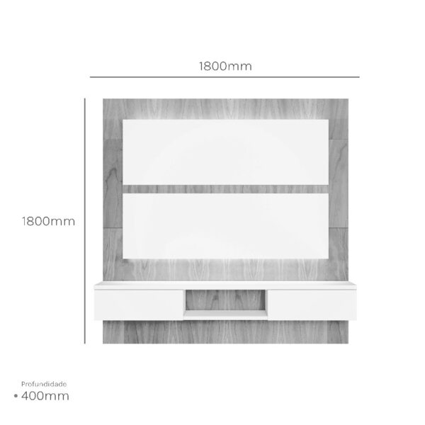 Painel Vecchio 1800 Evoluto 2022 Acabamento em Madeira Cinamomo e Laca Pollo Decor - Image 5